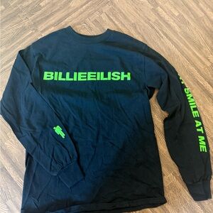 Billie Eilish Black and Green Long Sleeve Merch